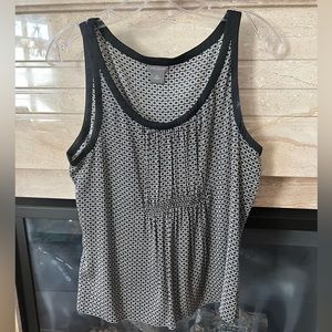 Loft black and white top